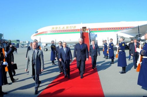 Lukaşenkonun Azərbaycana rəsmi səfəri başlayıb