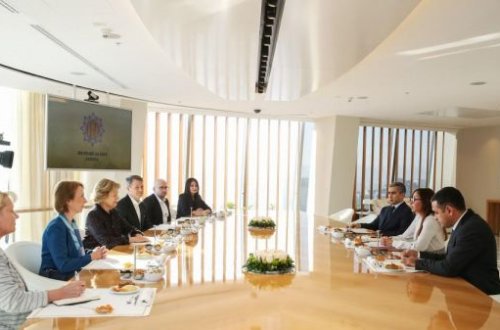 Mehriban Əliyeva Baronessa ilə görüşüb - Fotolar