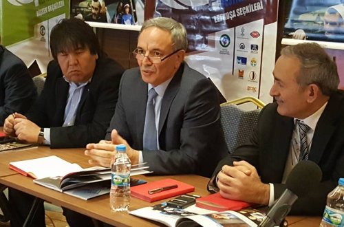 Əflatun Amaşov Türk Dünyası Sənədli Filmlər Festivalının nəticələrinə həsr olunmuş toplantıda iştirak edib