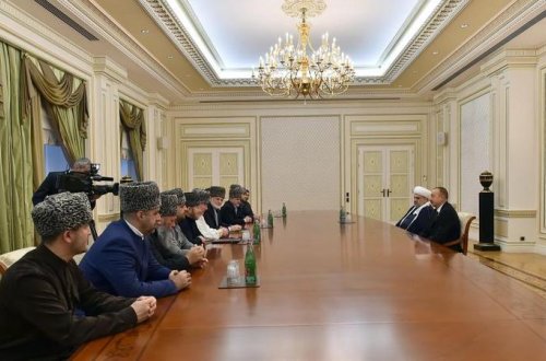 Prezident Qafqaz Xalqları Ali Dini Şurasının üzvlərini qəbul etdi