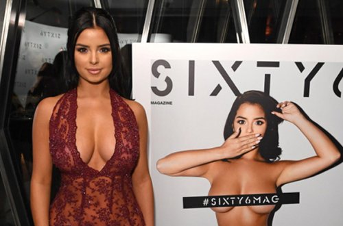 21 yaşlı Deminin şəffaf geyimi... - Fotolar (18+)