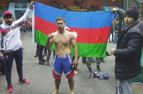 Azərbaycanlı döyüşçü ermənini məğlub edərək dünya çempionu olub - FOTOLAR