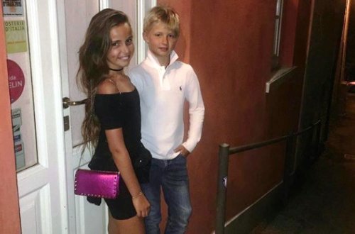 10 yaşlı qızın kübar həyatı və sevgilisi - FOTOLAR