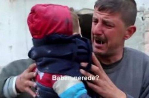 “Atan cənnətə getdi” - Hələbdən DƏHŞƏTLİ VİDEO