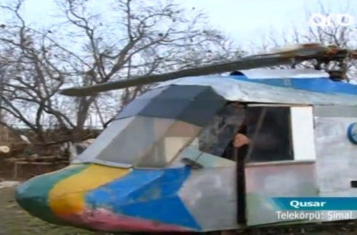 Qusar sakini helikopter düzəltdi – FOTOLAR + VİDEO