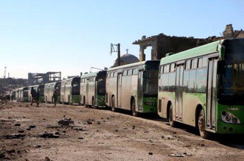 Hələbdən böyük köç başladı — VİDEO, FOTOLAR