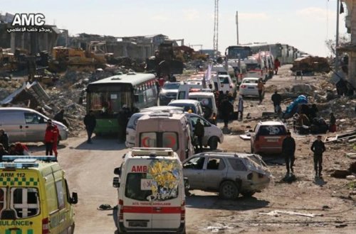 Təxliyyə davam edir: Hələbdə 50 min insan qalıb - FOTO+VİDEO