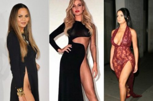 İlin ən açıq-saçıq libasını geyinən məşhurlar - fotolar