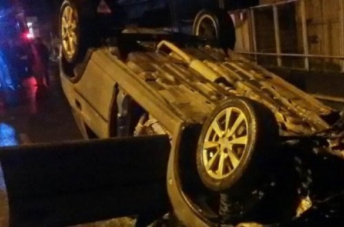 Sürücü qəza törətdi, sakinləri qazsız qoydu - FOTO