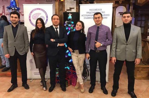 Azərbaycanlı gənclər Moskvada Həmrəylik gününü qeyd edib-Fotolar