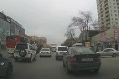 Bakıda piyada keçidində dəhşətli anlar- VİDEO