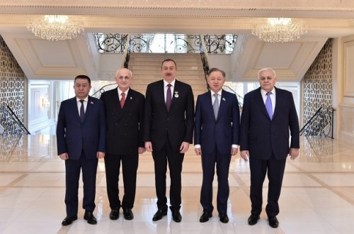 Prezident parlament sədrlərini qəbul edib - FOTOLAR