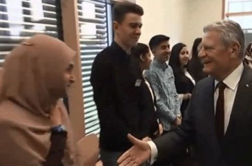 Hicablı tələbə Almaniya prezidentini 