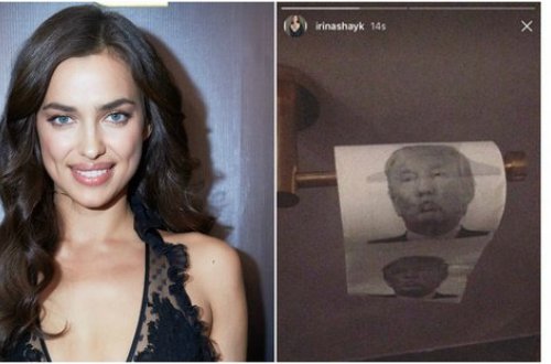 İrina Şeyk Trampı TƏHQİR ETDİ: Tualet kağızına... - FOTO