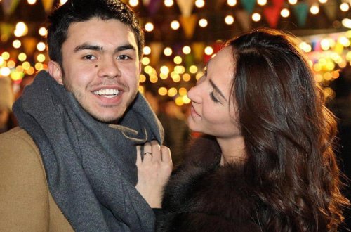 Azərbaycanlı müğənni xanımı ilə - FOTOLAR