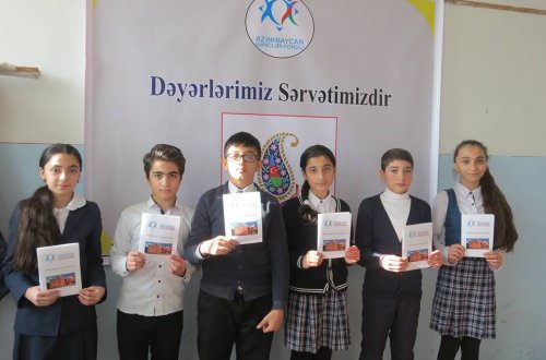 “Dəyərlərimiz sərvətimizdir” mövzusunda layihə məktəblilər arasında maraqla qarşılandı