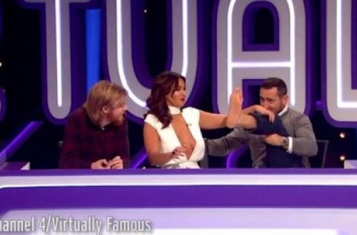 Pula görə, aktyorun ayağını öpdü - video