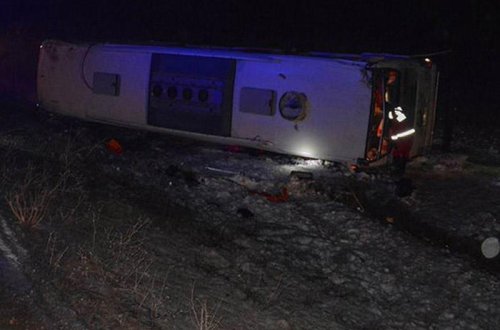 Sərnişin avtobusu QƏZAYA DÜŞDÜ: 5 ölü, 34 yaralı - YENİLƏNİB - VİDEO