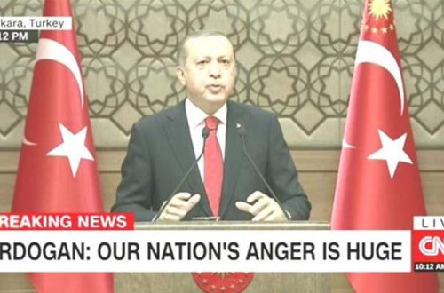 CNN ilk dəfə Ərdoğanın çıxışını canlı yayımladı