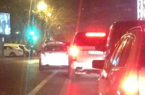 Bakıda yol polisindən kobud qayda pozuntusu — FOTOLAR