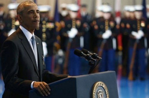 Barak Obama hərbçilərlə son görüşünü keçirib