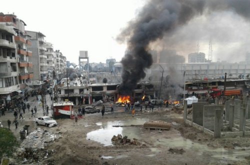 Suriyada bomba yüklü maşın partladı - 15 ölü, 45 yaralı + Fotolar + Yenilənib