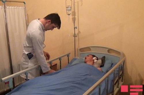 Başına boru düşən məktəbli Bakıya gətirildi