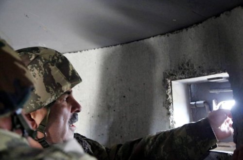 Zakir Həsənov düşmən mövqelərini niyə müşahidə etdi? - FOTOLAR