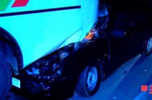 Şirvanda QƏZA: “Lada” SOСAR-ın avtobusuyla toqquşdu