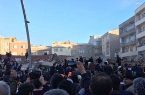 İstanbulda bina çöküb, 1 nəfər ölüb, 5-i yaralanıb