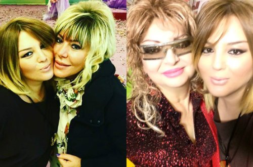 Xalq artistinin qızı küsülü olduğu xalası ilə: 