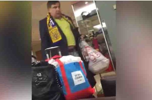 Saakaşvili dağınıq və çaşqınlıq içində - Video