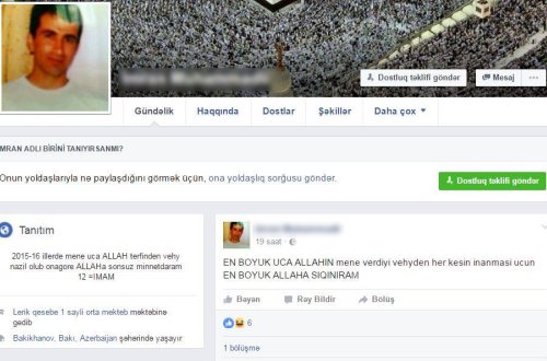 Daha bir azərbaycanlı özünü 12-ci imam elan etdi - FOTO