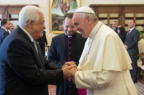 Papa Mahmud Abbasla görüşdü