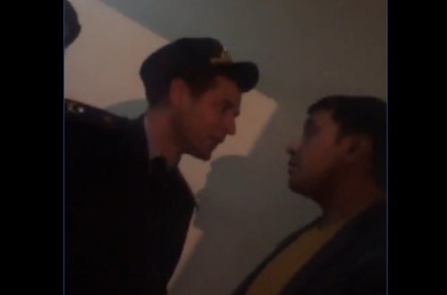 Yol polisindən ağlasığmaz hərəkət: 