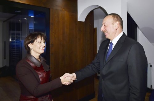 Davosda Azərbaycan və İsveçrə prezidentləri arasında görüş keçirilib