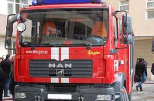 Gəncədə çayxana yanıb – VİDEO