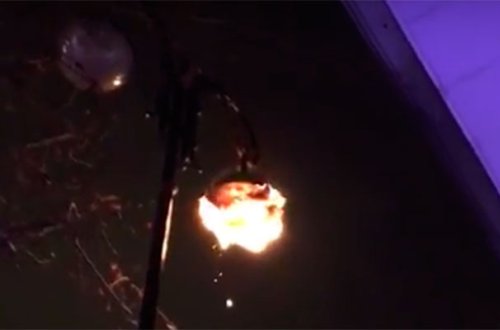 Bakıda qəribə yanğın - Video