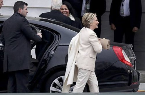 Hillari Klinton da Donald Trampın inaqurasiya mərasiminə gəlib