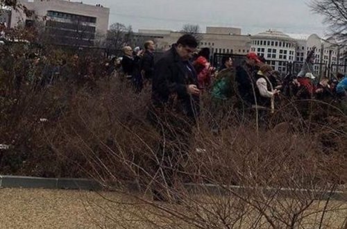 Saakaşvili Trampın inaqurasiya mərasimini “kolluqdan” izləyib – VİDEO