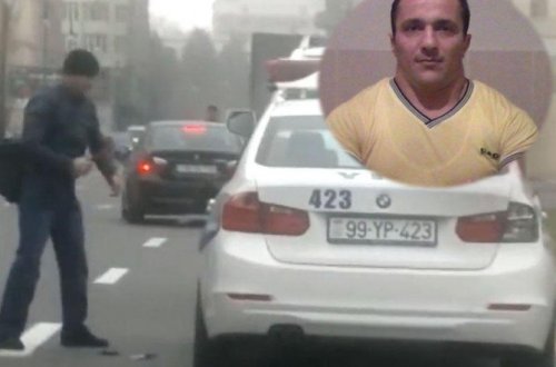 Bakıda avtomobili çəkiclə əzilən yol polisi işdən çıxarıldı (VİDEO)