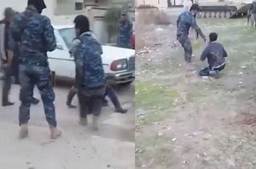 Şok kadrlar: İŞİD terrorçularına divan tutuldu - VİDEO