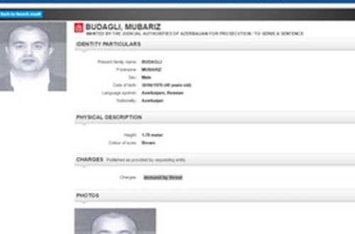 Daha bir azərbaycanlı beynəlxalq axtarışa verilib