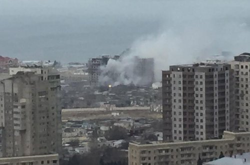 Paytaxtda GÜCLÜ YANĞIN - YENİLƏNİB - FOTOLAR