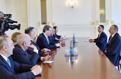 İlham Əliyev Amerika Yəhudi Komitəsinin prezidentini qəbul edib - Foto