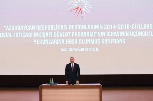 Prezident regionların inkişafına həsr olunmuş konfransda