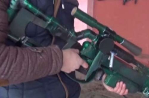 Xaçmazlı məktəbli hava ilə işləyən silah düzəltdi - VİDEO