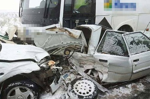 Türkiyədə dəhşətli qəza — 30 maşın toqquşdu, 33 yaralı + FOTOLAR