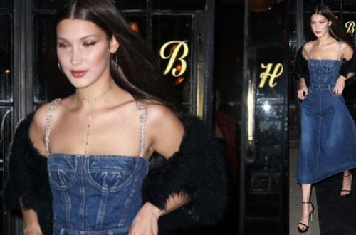 Model geyimi ilə yenə təəccübləndirdi - fotolar