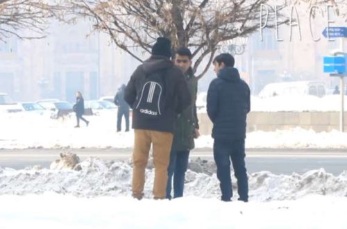 Ermənistanda azərbaycanlı döyüldü - VİDEO